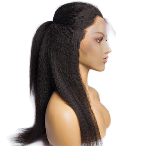 Brazilian Kinky Straight Wigs W Baby Hair