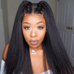 Brazilian Kinky Straight Wigs W Baby Hair