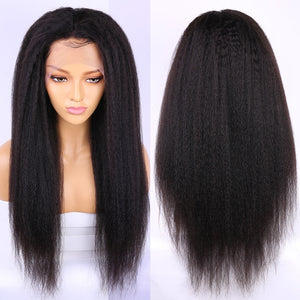 Brazilian Kinky Straight Wigs W Baby Hair